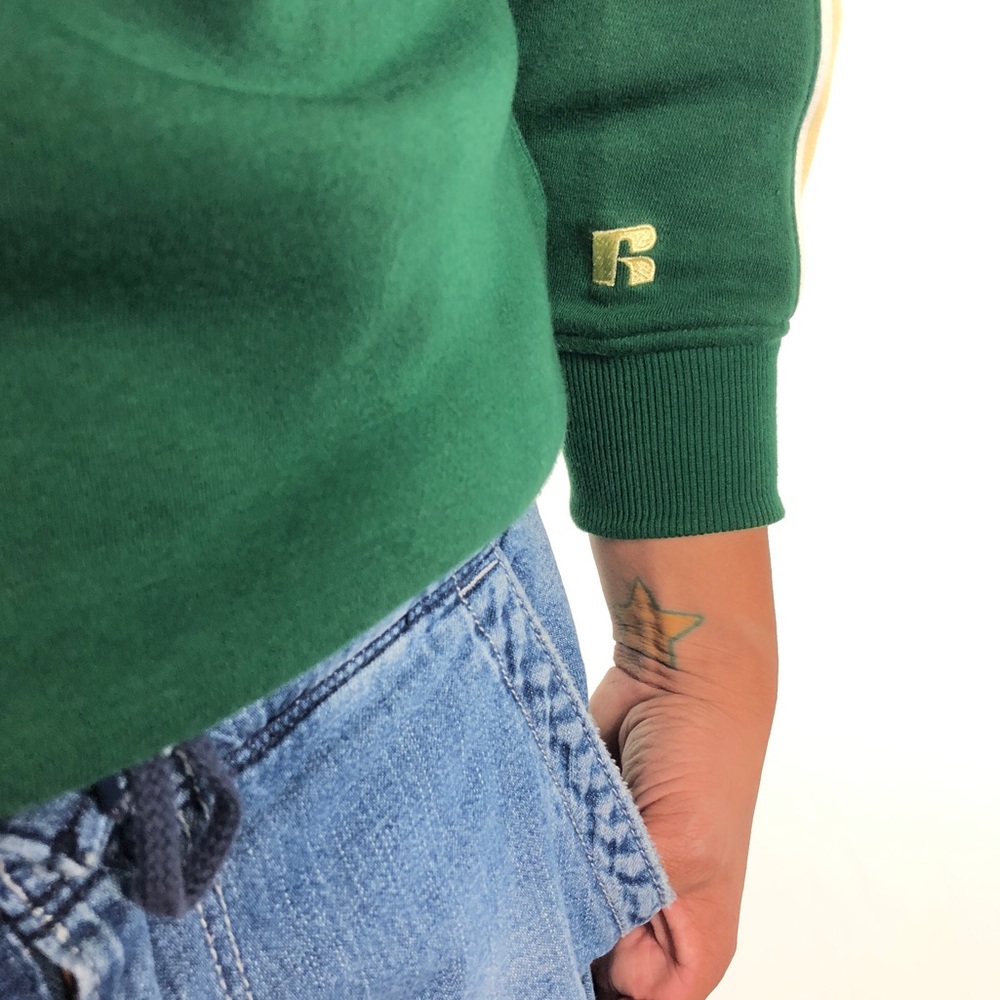 🎁GIFTED🛍 NWT Vintage Russell Zip Pullover TPIB - Picture 6 of 7
